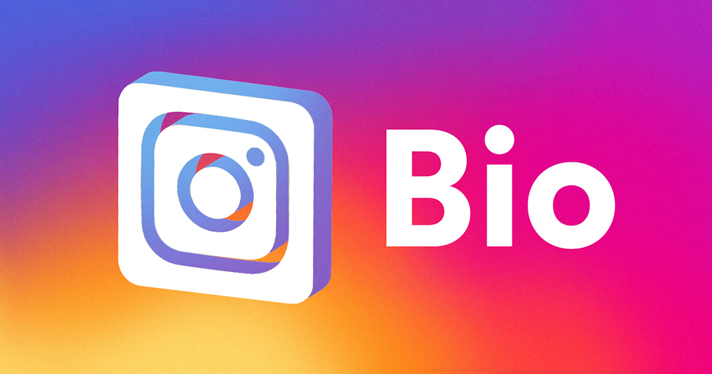 instagram logo and bio writing